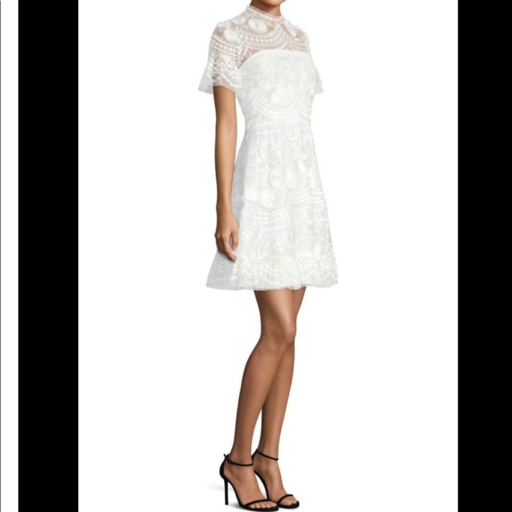 Shoshanna White Lace Dress